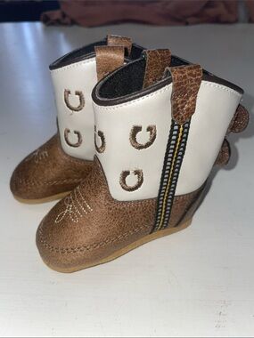 Boot Barn Infant Luke Little Horseshoe Western Boots size 2